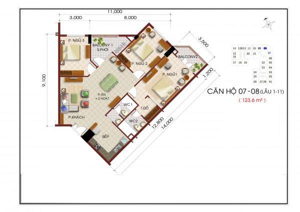 Thiết kế căn hộ 07-08