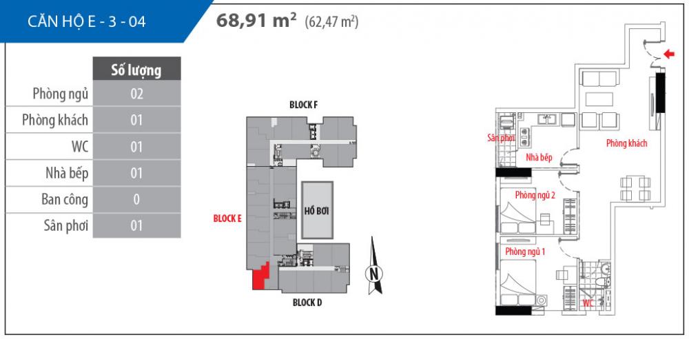 Thiết kế căn hộ E-3-04
