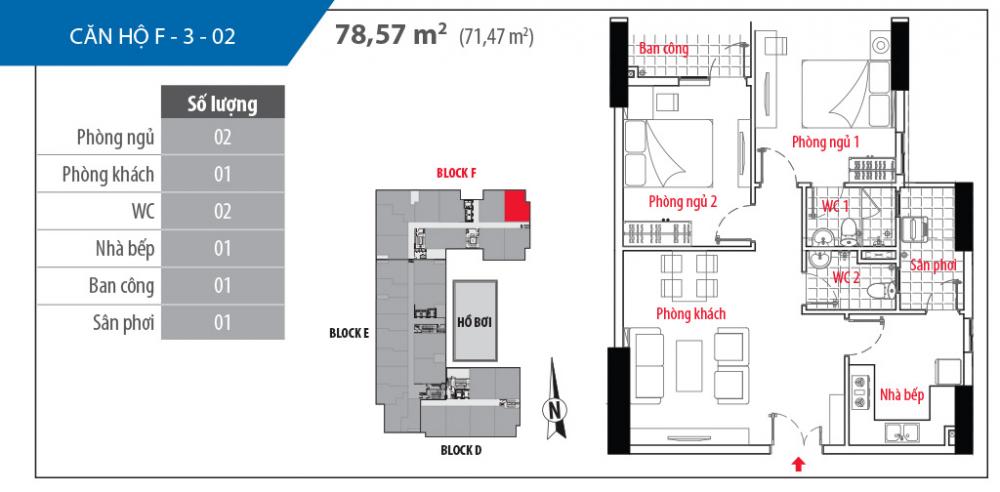 Thiết kế căn hộ F-3-02