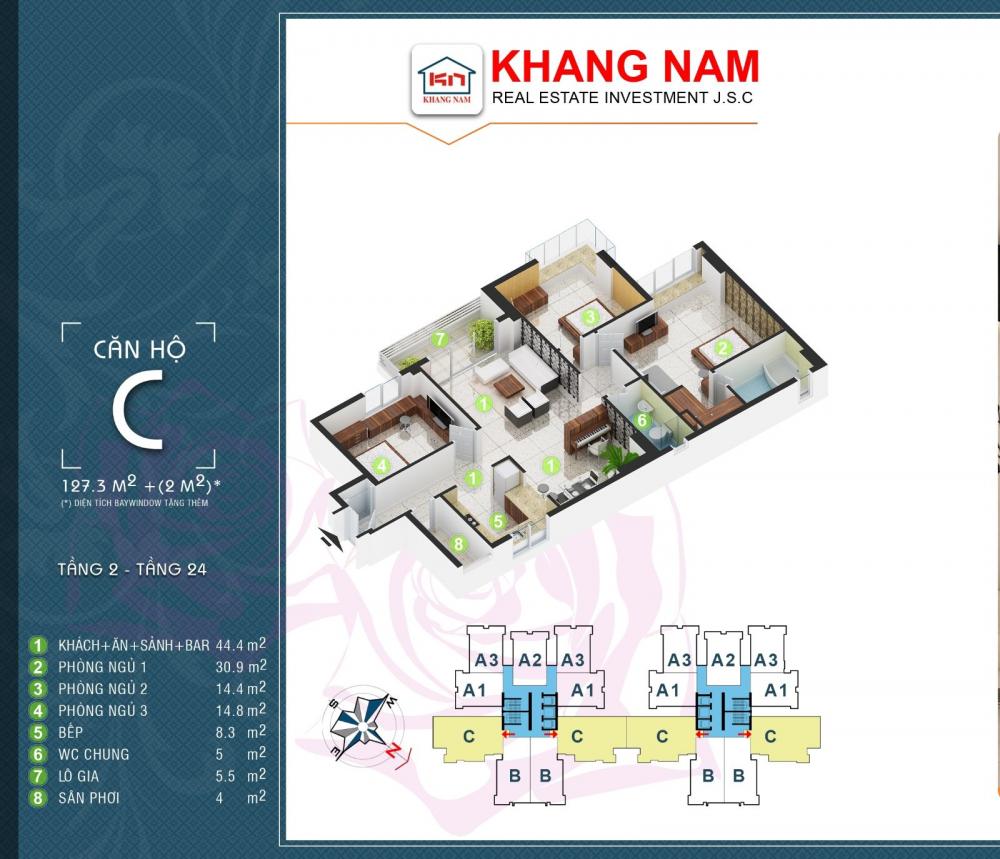 Thiết kế căn hộ C