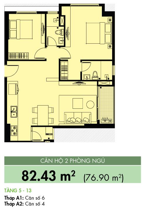 Thiết kế căn hộ 6-4