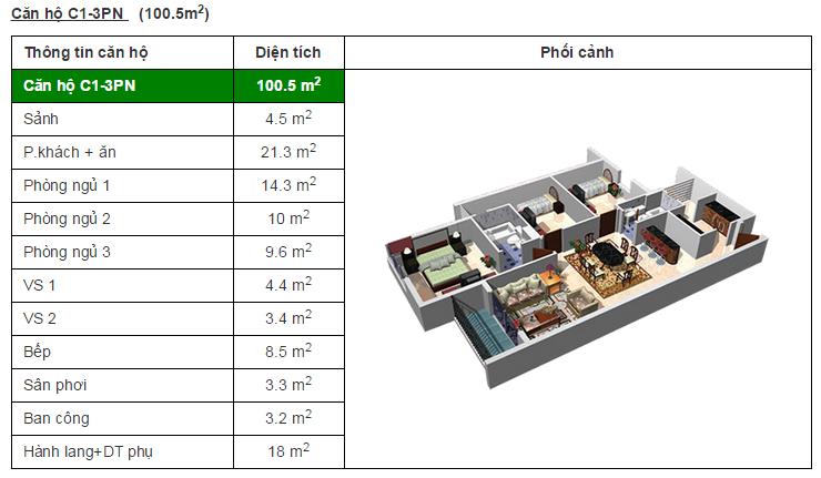 Thiết kế căn hộ C1