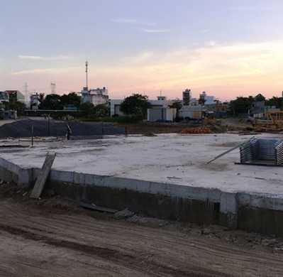 Block B và C đã thi công xong phần móng