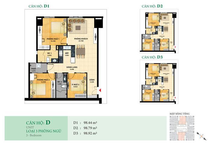 Thiết kế căn hộ D2