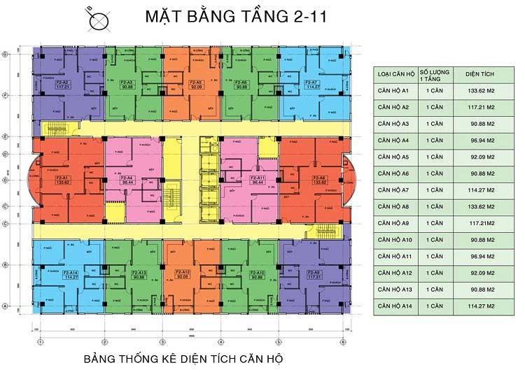 Mặt bằng tầng điển hình