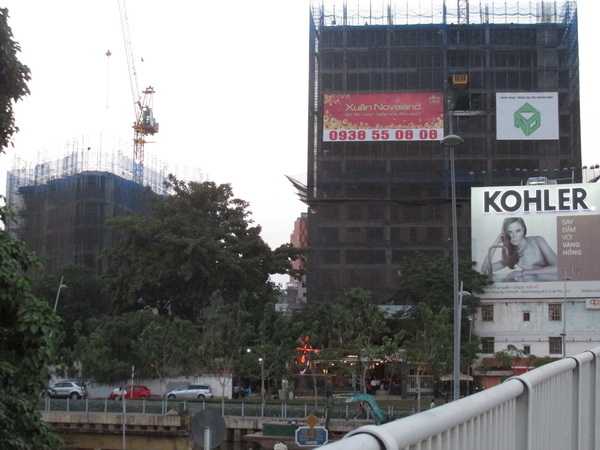 Khu 1 dự án đã thi công đến tầng 7. Khu 2 đang thi công đến tầng 14, lên cột tầng 15.