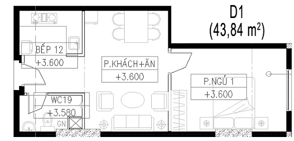 Thiết kế căn hộ D1