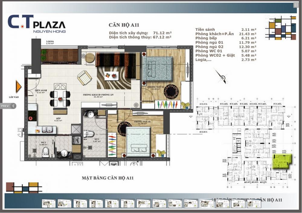 Thiết kế căn hộ A11