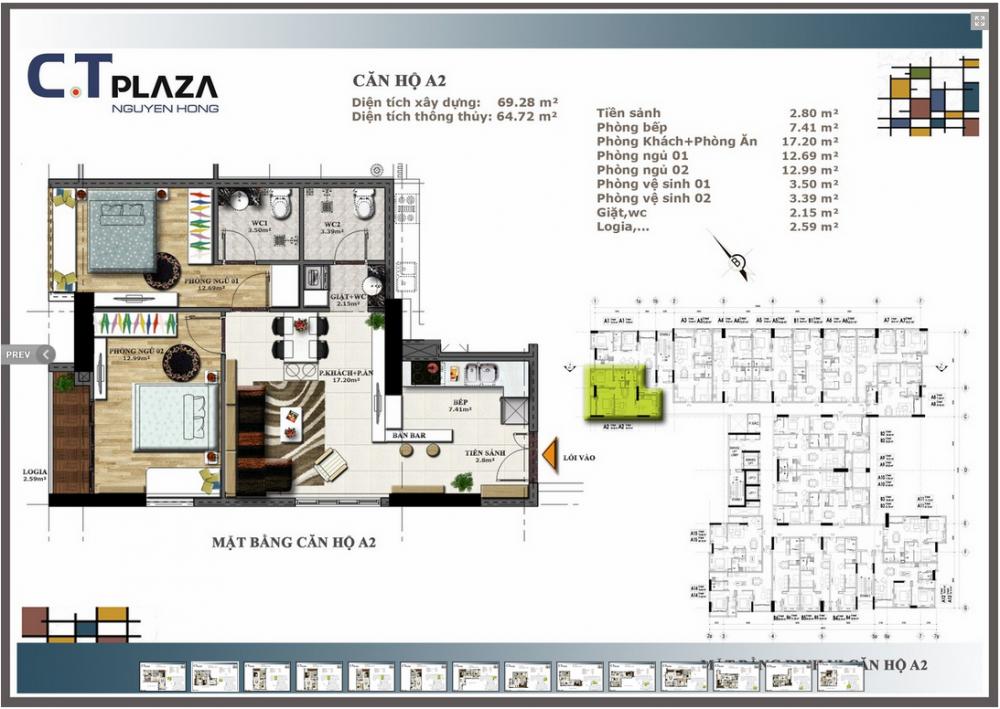 Thiết kế căn hộ A2