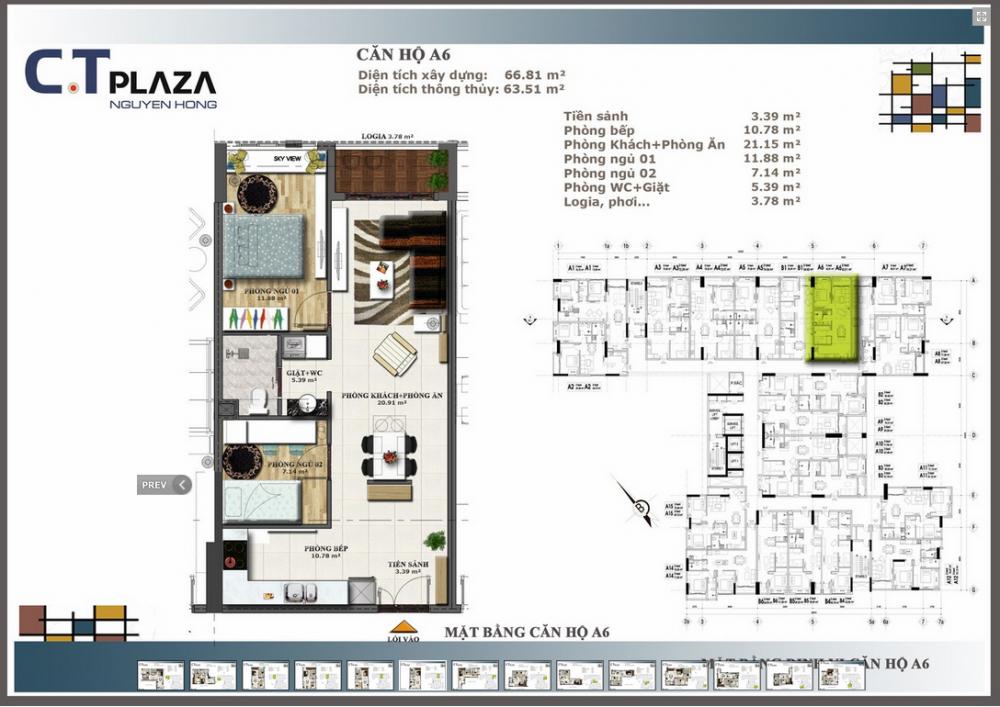 Thiết kế căn hộ A6