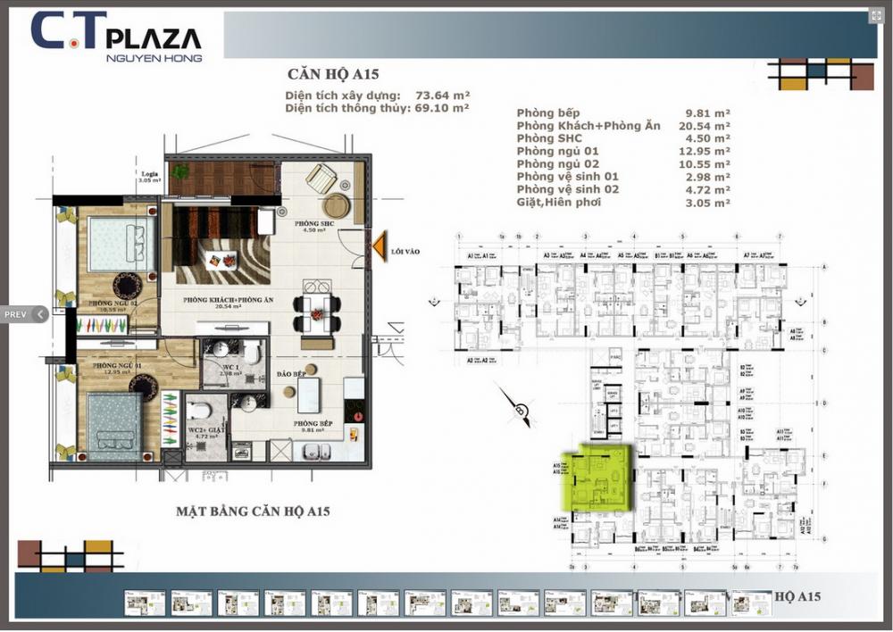 Thiết kế căn hộ A15