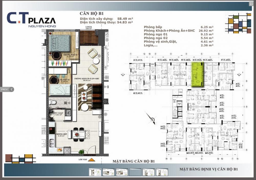 Thiết kế căn hộ B1