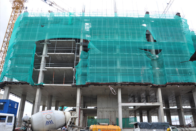 Căn hộ 8X Đầm Sen đang thi công tầng 7