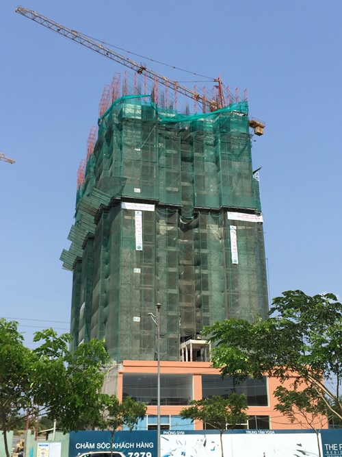 Dự án đã hoàn thành đổ bê tông tầng 16 Block 5