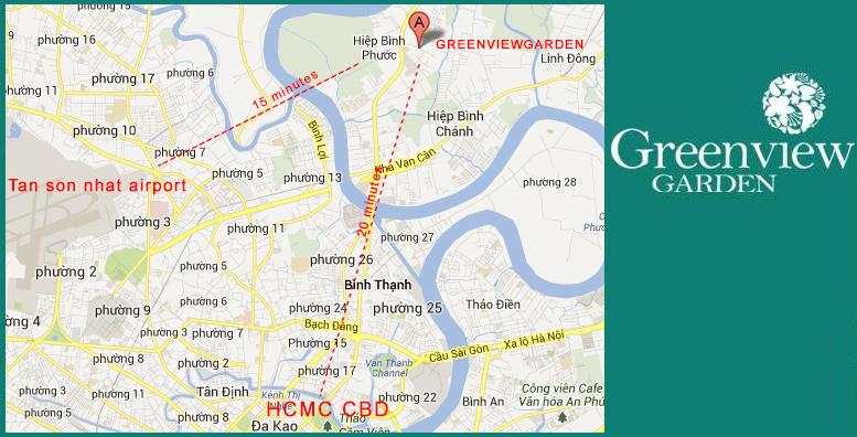 Vị trí dự án Greenview Garden dự án Greenview Garden