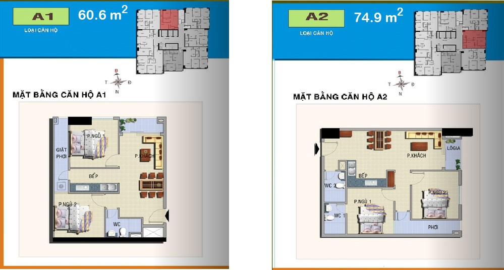 Thiết kế căn hộ A1