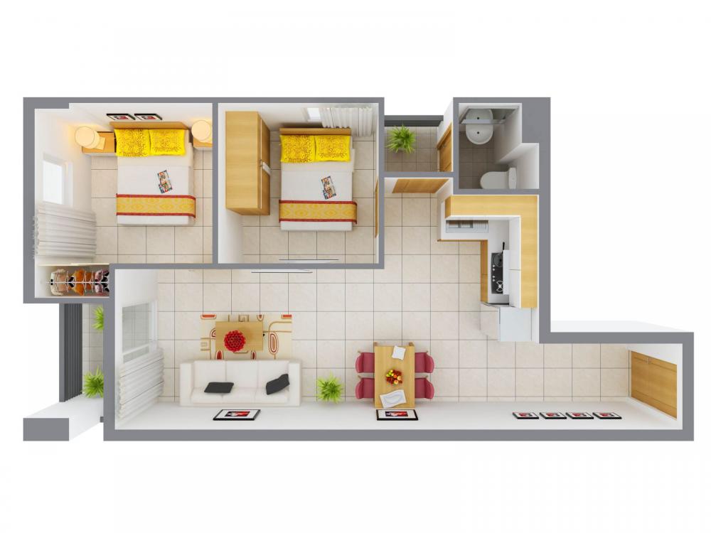 Thiết kế căn hộ D