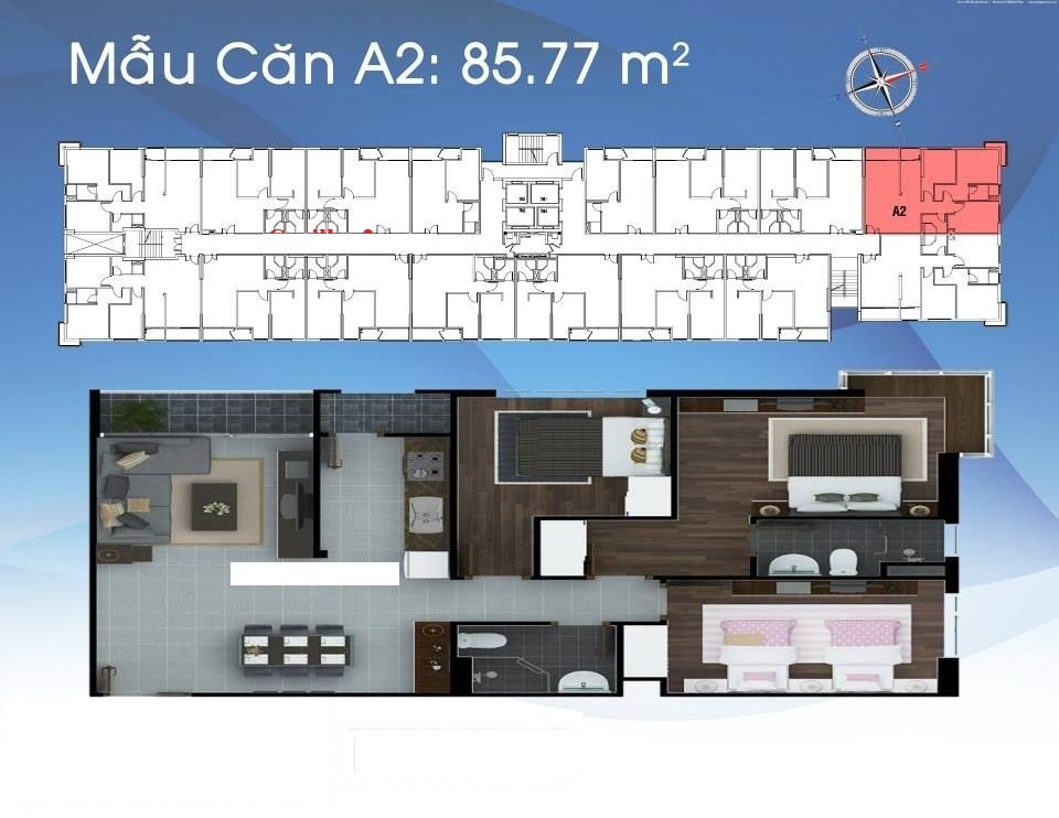 Thiết kế căn hộ A2