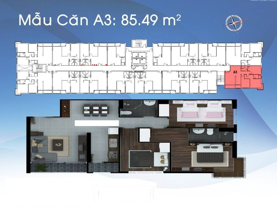 Thiết kế căn hộ A3