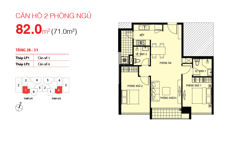 Thiết kế căn hộ 01-LP1, 06-LP2