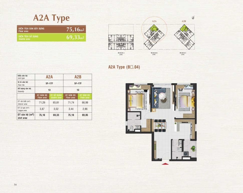 Thiết kế căn hộ A2