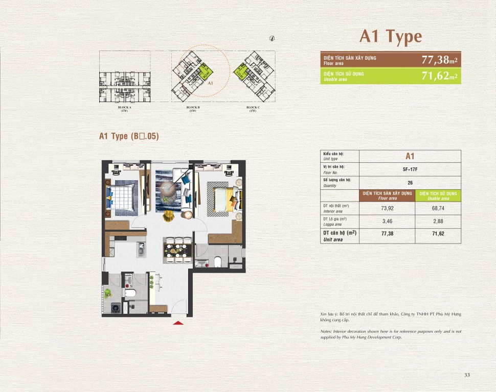 Thiết kế căn hộ A1