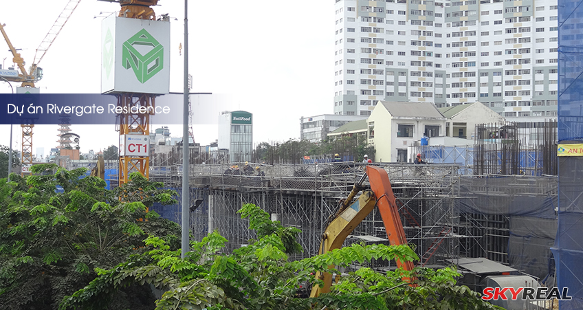 Block A đã triển khai xây dựng xong sàn tầng 2, đang triển khai một phần tầng 3, Block B đã hoàn thành sàn tầng 2