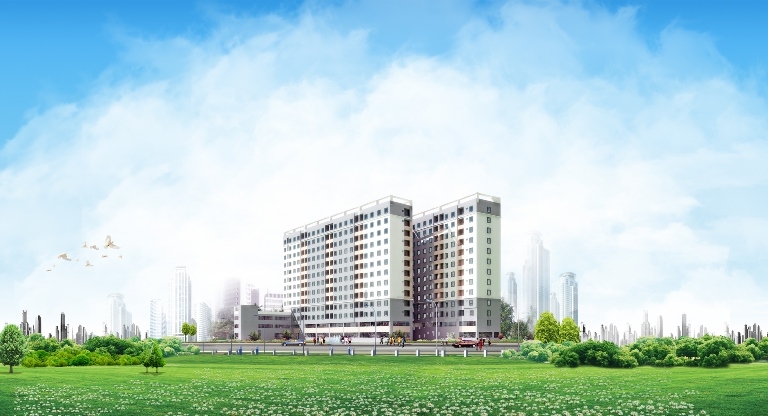 Phối cảnh tổng thể Chung cư 26 Nguyễn Thượng Hiền