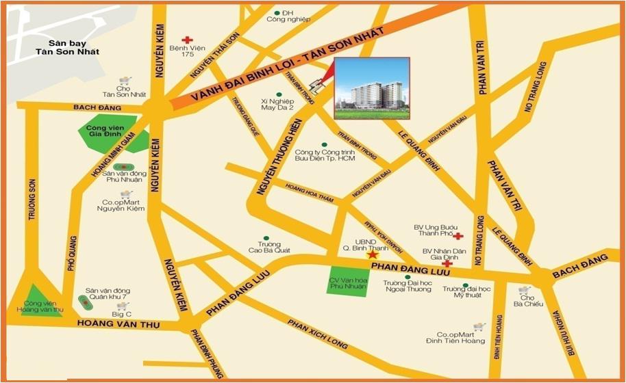 Sơ đồ vị trí Căn hộ 26 Nguyễn Thượng Hiền