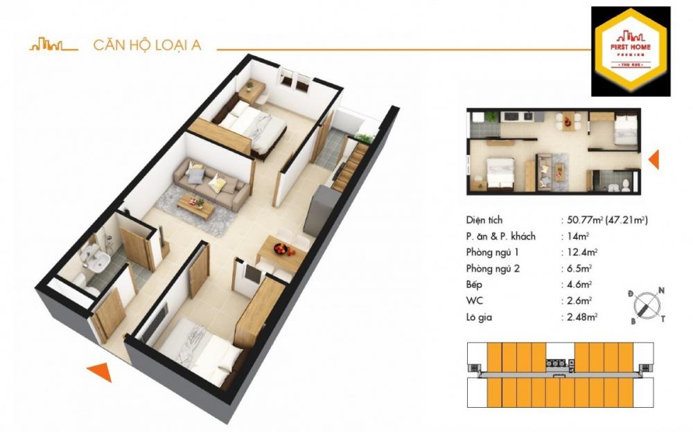 Thiết kế căn hộ loại A