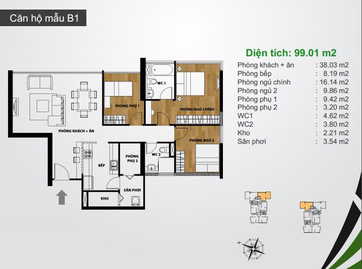 Thiết kế căn hộ B1