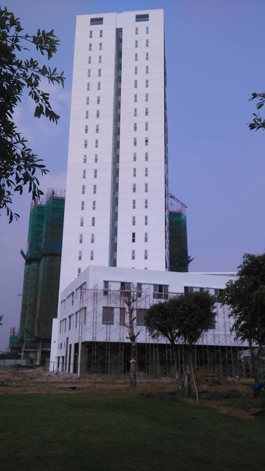 Block C thi công lắp đặt coffa vách cho tầng trệt