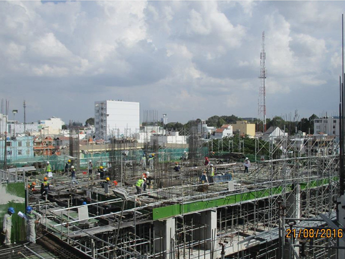 Đang thi công phần thân