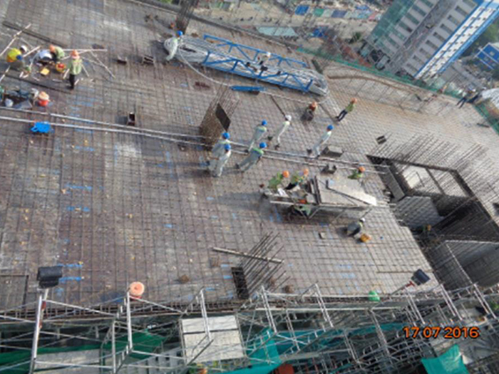 Dự án đang xây thô đến tầng 11