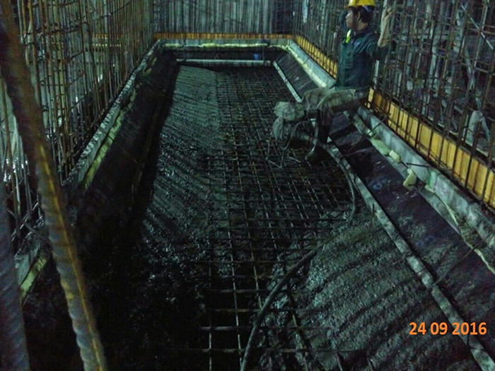 Công tác bê tông bể nước