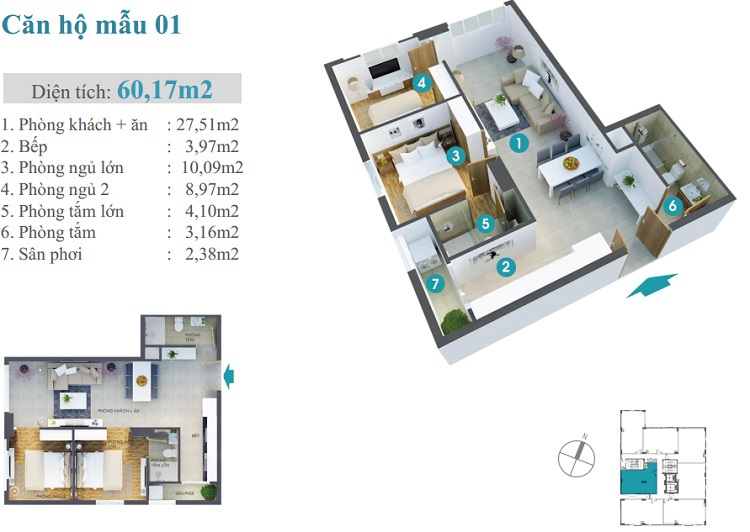 Thiết kế căn hộ 01