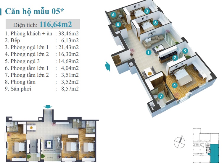 Thiết kế căn hộ 05*