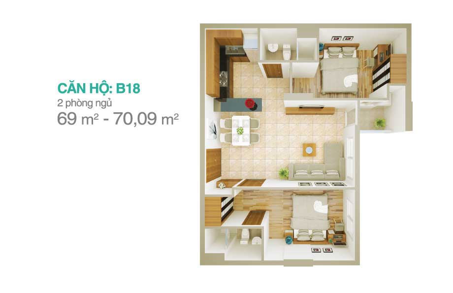 Thiết kế căn hộ B18