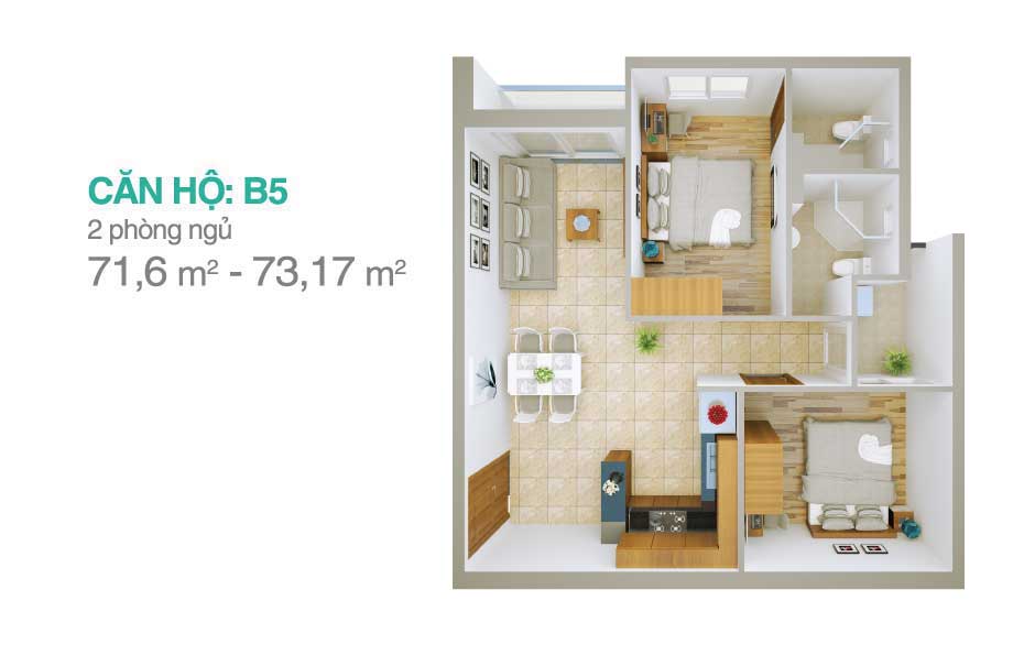 Thiết kế căn hộ B5