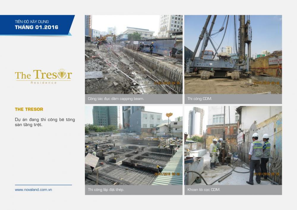 Dự án đang thi công bê tông sàn tầng trệt