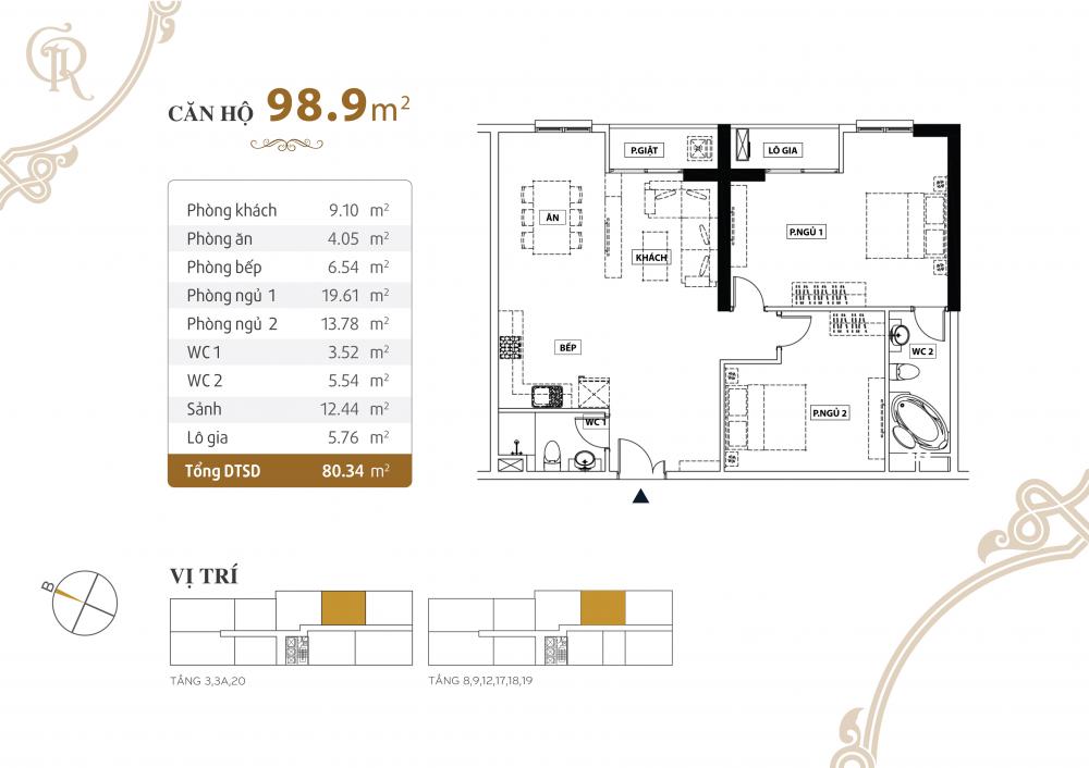 Thiết kế căn hộ 98.9m2