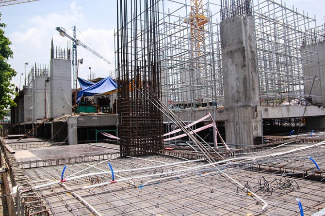 Dự án đã lên sàn tầng 1