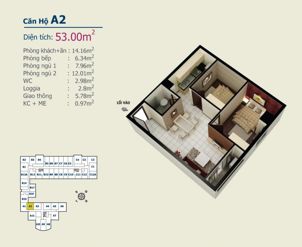 Thiết kế căn hộ A2