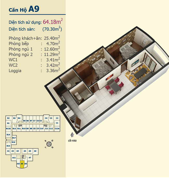 Thiết kế căn hộ A9