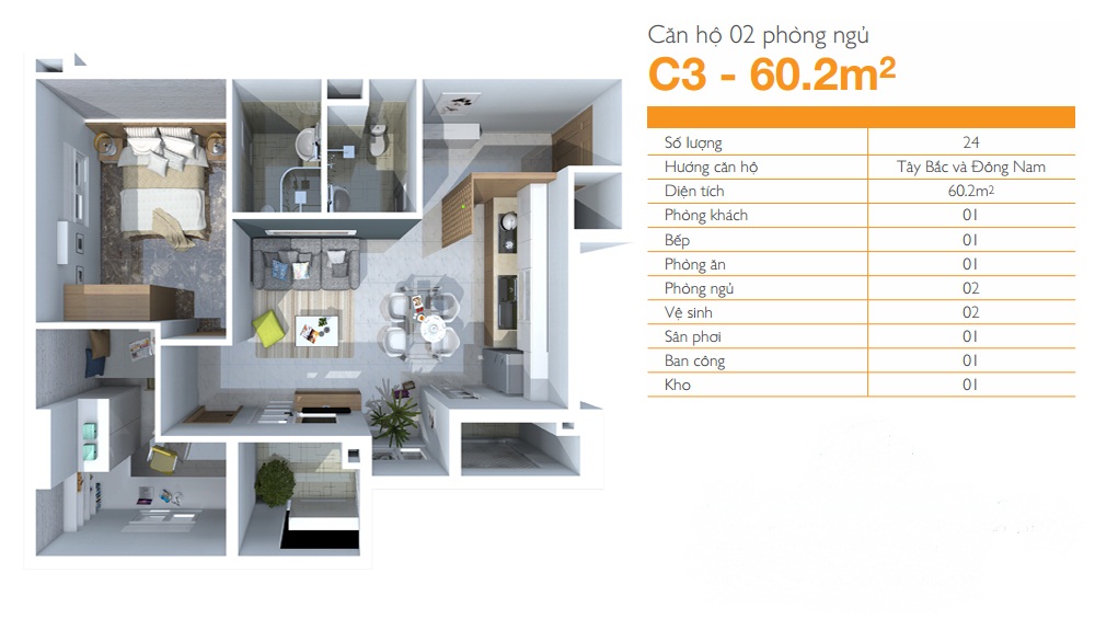 Thiết kế căn hộ C3