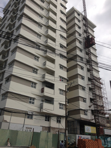 Dự án đã hoàn thiện được 90% mặt ngoài và phía trong căn hộ được dọn vệ sinh sạch sẽ