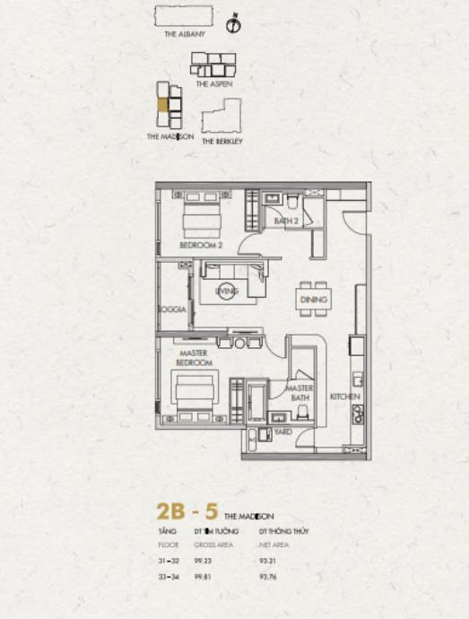 Thiết kế căn hộ 2B-5