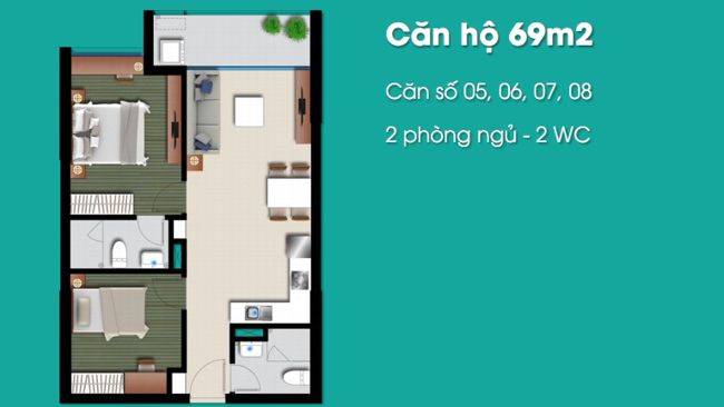 Thiết kế căn hộ 05,06,07,08