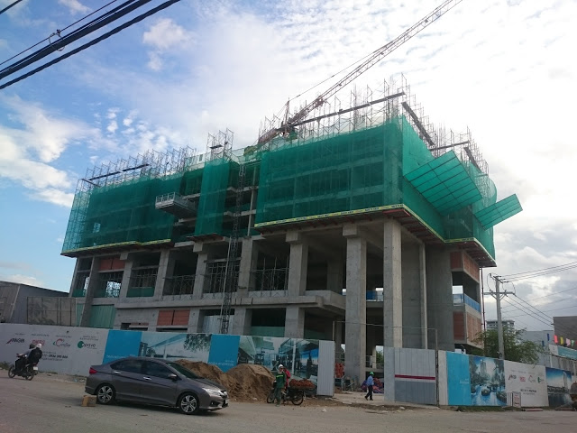 Căn hộ An Gia Riverside đang xây dựng đến tầng 5