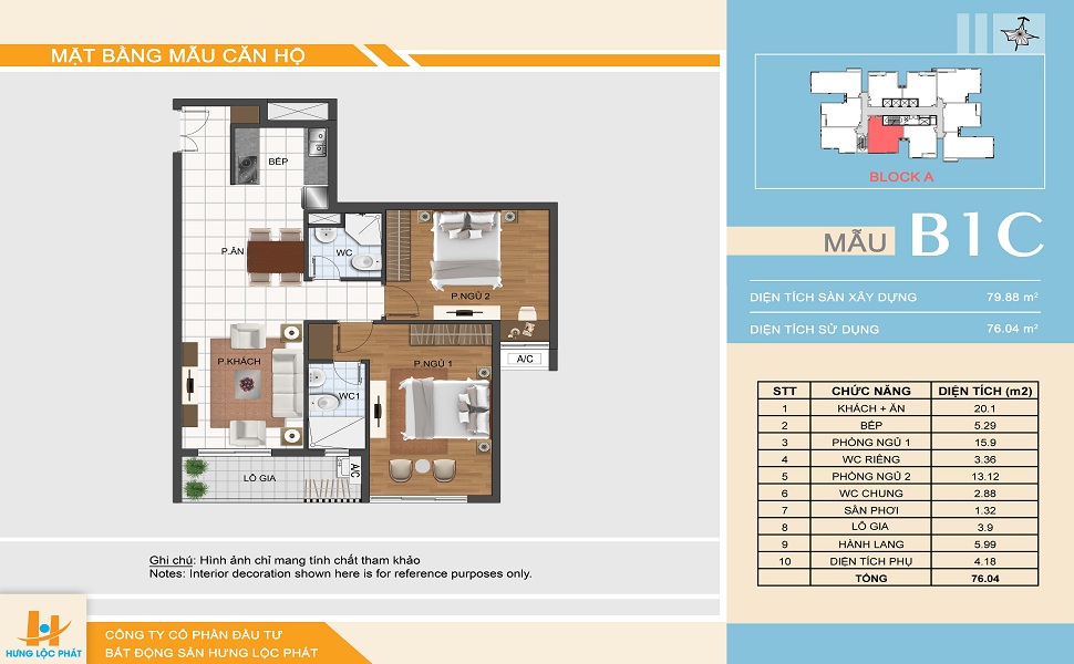 Thiết kế căn hộ B1C